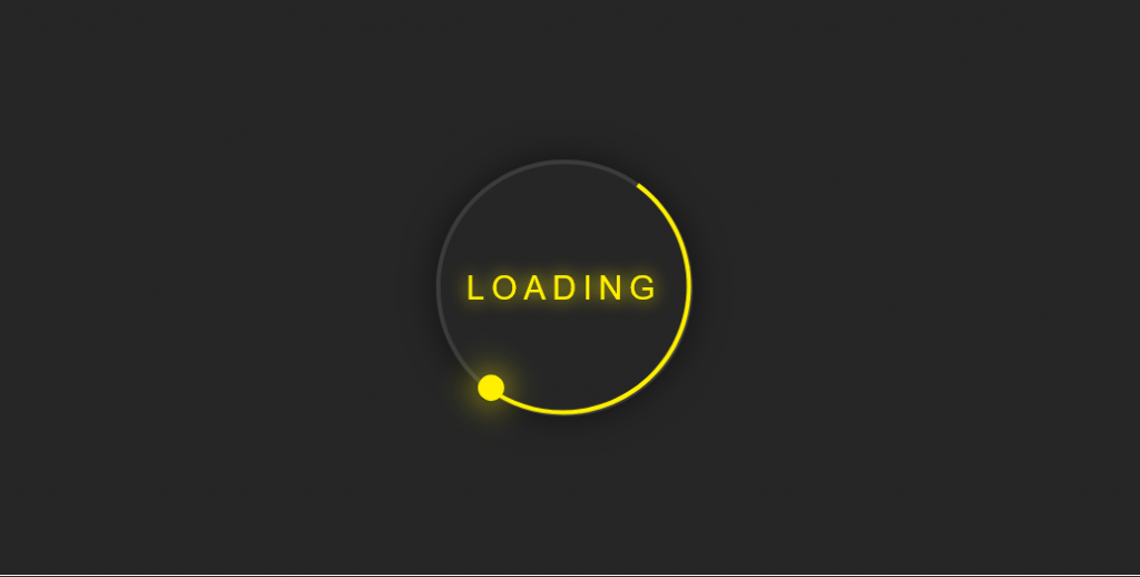 Glowing Loader Ring Animation